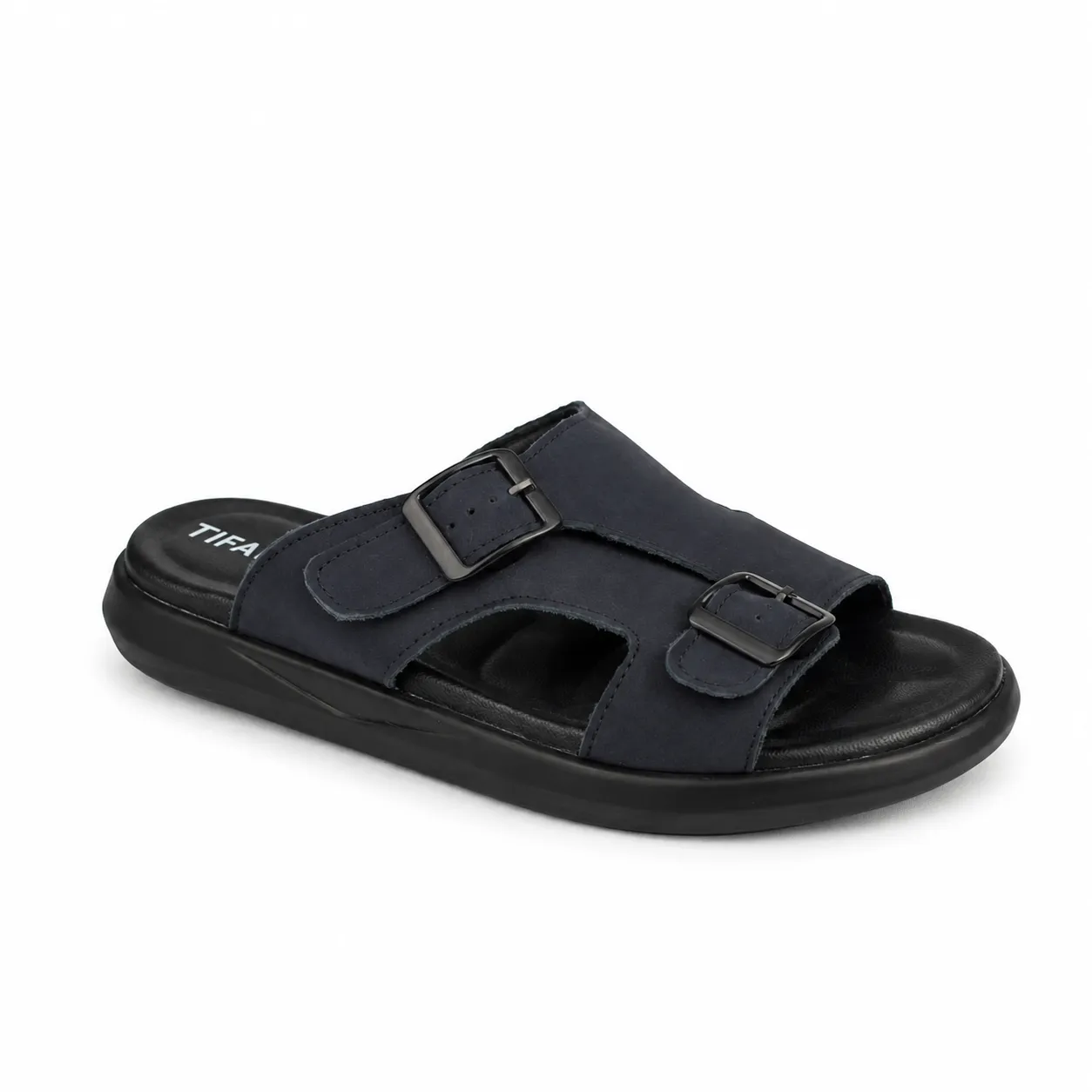 Sandales pour homme 035 noir daim nibique 
